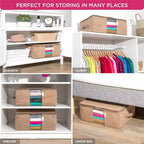 Hold N' Storage - Organizer per borse porta abiti con inserto in cedro per proteggere dalle tarme, set da 2 - Nero