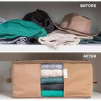 Hold N' Storage - Organizer per borse porta abiti con inserto in cedro per proteggere dalle tarme, set da 2 - Nero