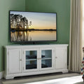 Leick Home 85386 Corner TV Stand with Enclosed Storage