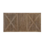 Tavolo da pranzo rustico con prolunga rimovibile e 8 sedie imbottite – Marrone/Driftwood, Posti a sedere 8