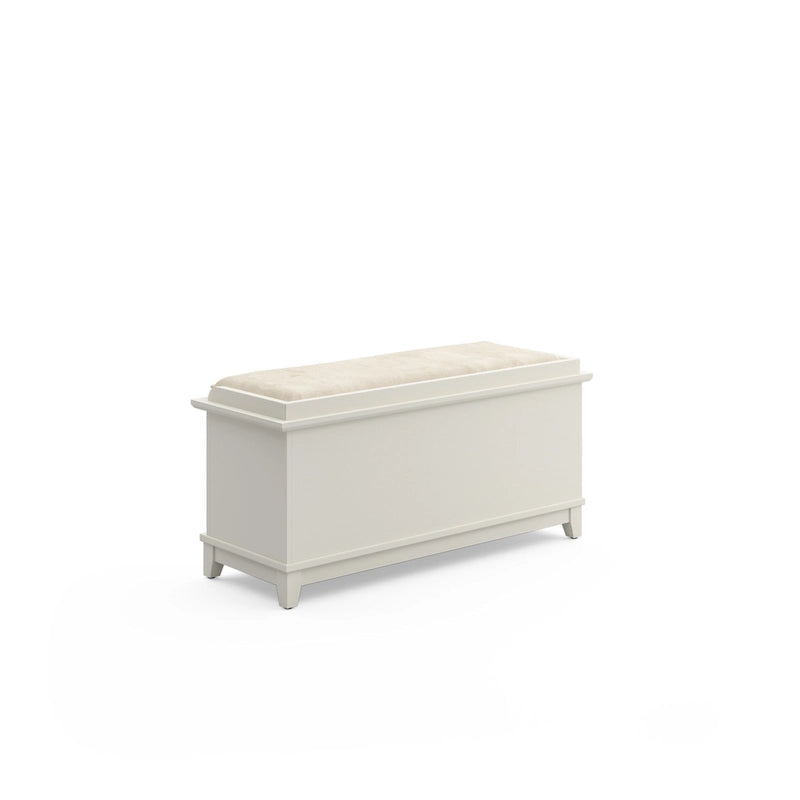 Panca Contenitore Imbottita in Stile Mission con Doppie Ante a Ribalta e 2 Ripiani Interni – Rovere Cottage / Nero / Bianco, Singola