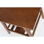 Tavolino/Comodino Mid-Century Modern – Noce / Bianco, singolo