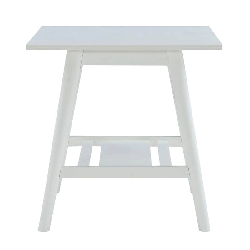 Tavolino/Comodino Mid-Century Modern – Noce / Bianco, singolo