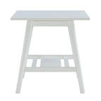 Tavolino/Comodino Mid-Century Modern – Noce / Bianco, singolo