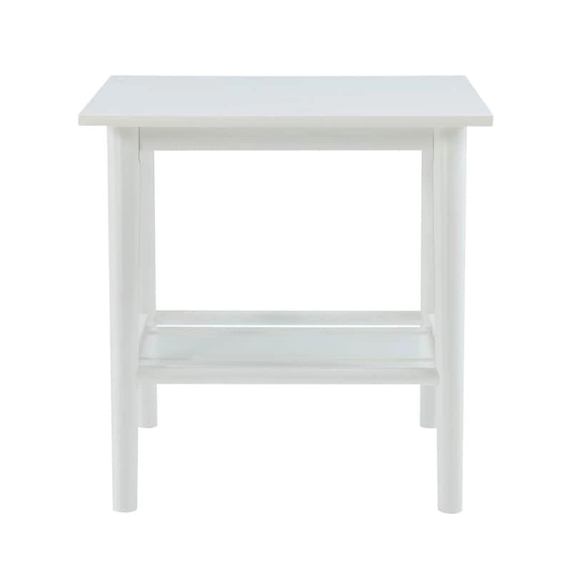 Tavolino/Comodino Mid-Century Modern – Noce / Bianco, singolo