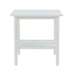 Tavolino/Comodino Mid-Century Modern – Noce / Bianco, singolo