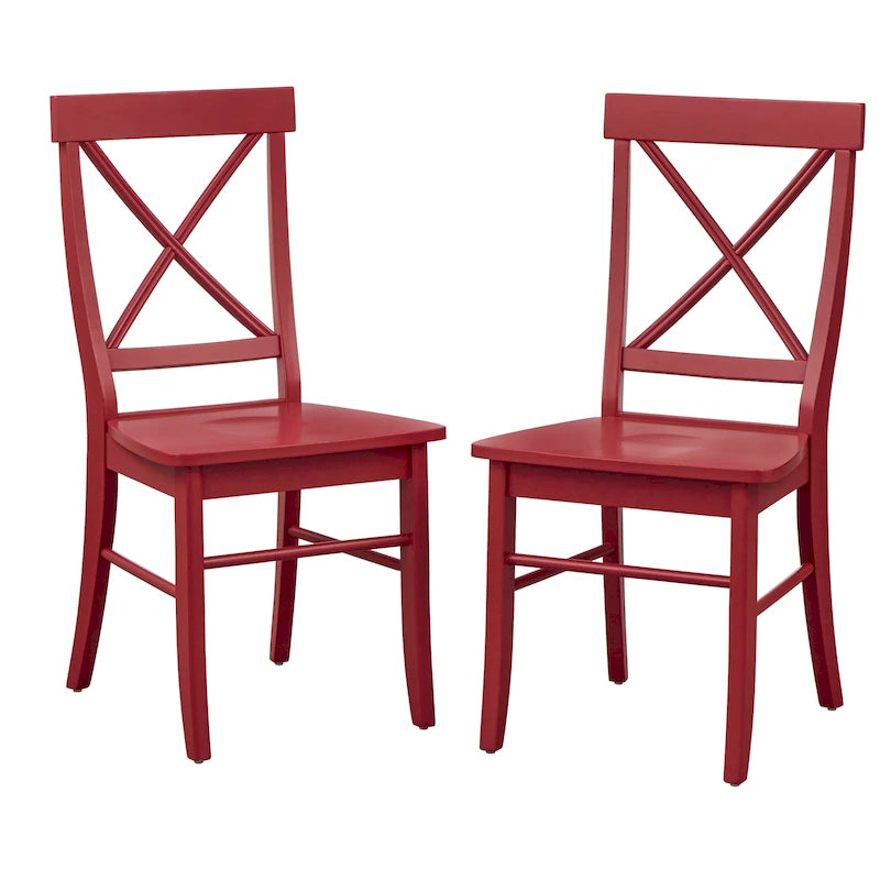 Sedia da pranzo Mid-Century in legno di gomma con seduta in similpelle – Spazzolata castagno