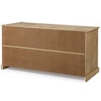 Credenza a buffet in legno massiccio di pino in stile rustico – Marrone antico/Grigio slavato, Singola