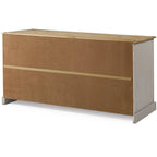 Credenza a buffet in legno massiccio di pino in stile rustico – Marrone antico/Grigio slavato, Singola