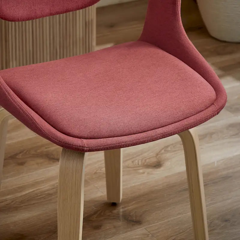 Sedia da pranzo girevole a 360° Mid-Century Modern con schienale curvo e braccioli incassati – Ecopelle / Tessuto, 8 colori, Singola