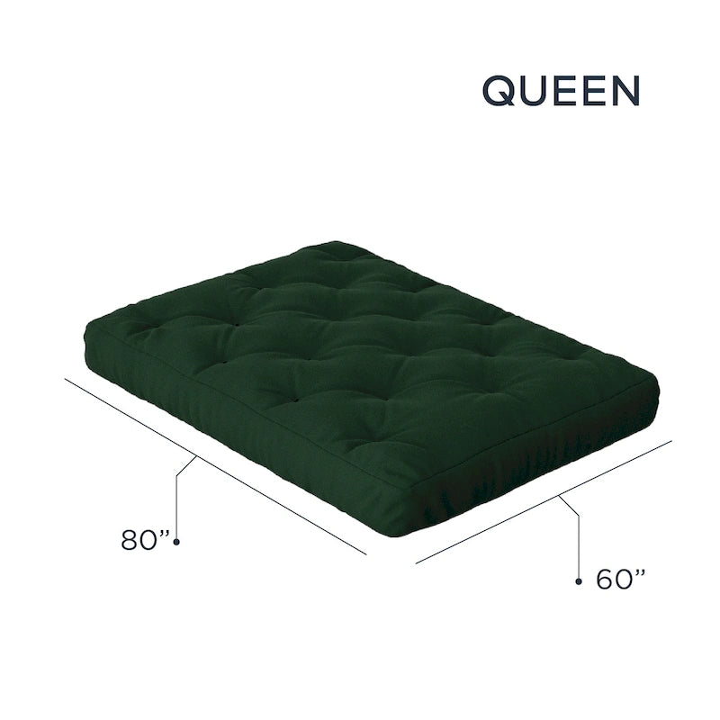 Materasso Futon Queen in Gel Memory Foam da 8 Pollici – 8 Colori, Per 1–2 Persone
