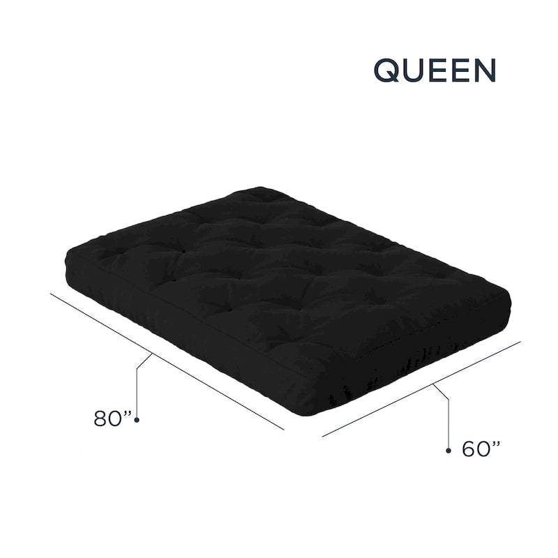 Materasso Futon Queen in Gel Memory Foam da 8 Pollici – 8 Colori, Per 1–2 Persone