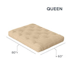 Materasso Futon Queen in Gel Memory Foam da 8 Pollici – 8 Colori, Per 1–2 Persone