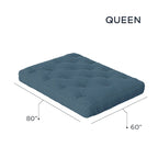 Materasso Futon Queen in Gel Memory Foam da 8 Pollici – 8 Colori, Per 1–2 Persone