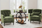 Narrow End Table with 3 Storage Shelves, Wood Side Table for Living Room
