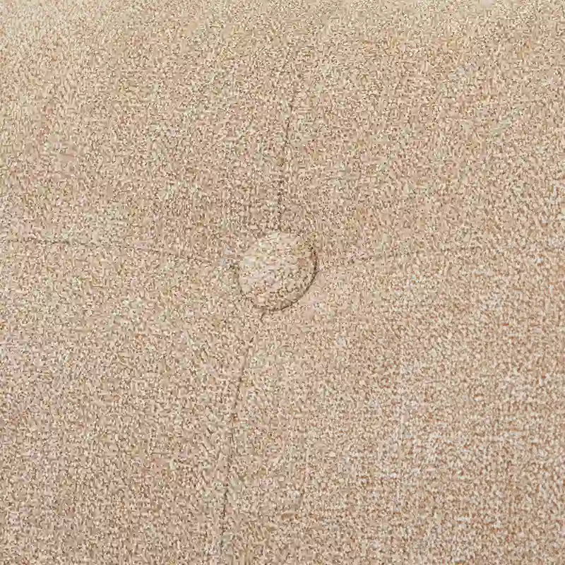 Poltrona d'Appoggio Capitonné senza Braccioli con Gambe in Legno di Gomma e Cuscino in Schiuma – Blu / Grigio / Beige / Rosa, Singola