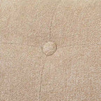 Poltrona d'Appoggio Capitonné senza Braccioli con Gambe in Legno di Gomma e Cuscino in Schiuma – Blu / Grigio / Beige / Rosa, Singola