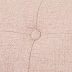 Poltrona d'Appoggio Capitonné senza Braccioli con Gambe in Legno di Gomma e Cuscino in Schiuma – Blu / Grigio / Beige / Rosa, Singola
