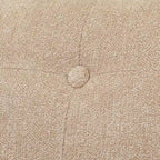 Poltrona d'Appoggio Capitonné senza Braccioli con Gambe in Legno di Gomma e Cuscino in Schiuma – Blu / Grigio / Beige / Rosa, Singola