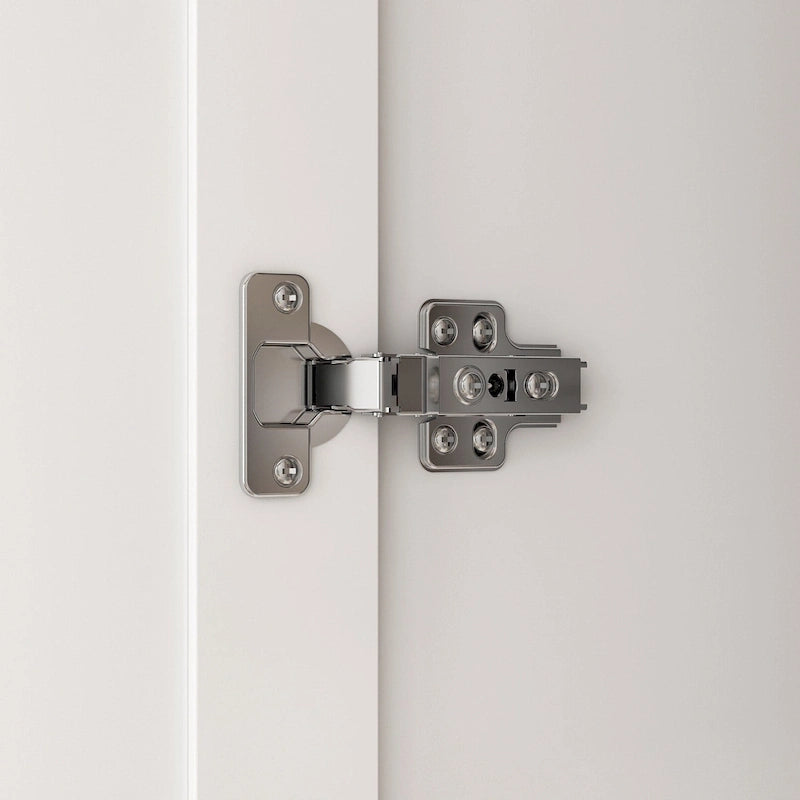 Guardaroba Armadio Minimalista con Asta Appendiabiti e 3 Ripiani – Bianco, Singolo
