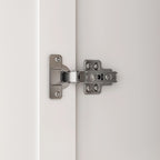 Guardaroba Armadio Minimalista con Asta Appendiabiti e 3 Ripiani – Bianco, Singolo
