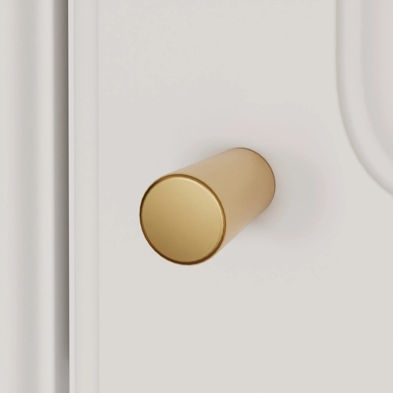 Armadio modulare bianco e oro con appendiabiti e cassetti – Bianco/Oro, unità singola