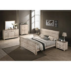 Camera da letto Sleigh White Wash Shabby Chic – White Wash, Queen/King, 2 posti letto