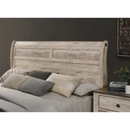 Camera da letto Sleigh White Wash Shabby Chic – White Wash, Queen/King, 2 posti letto