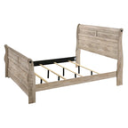 Camera da letto Sleigh White Wash Shabby Chic – White Wash, Queen/King, 2 posti letto
