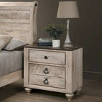 Camera da letto Sleigh White Wash Shabby Chic – White Wash, Queen/King, 2 posti letto