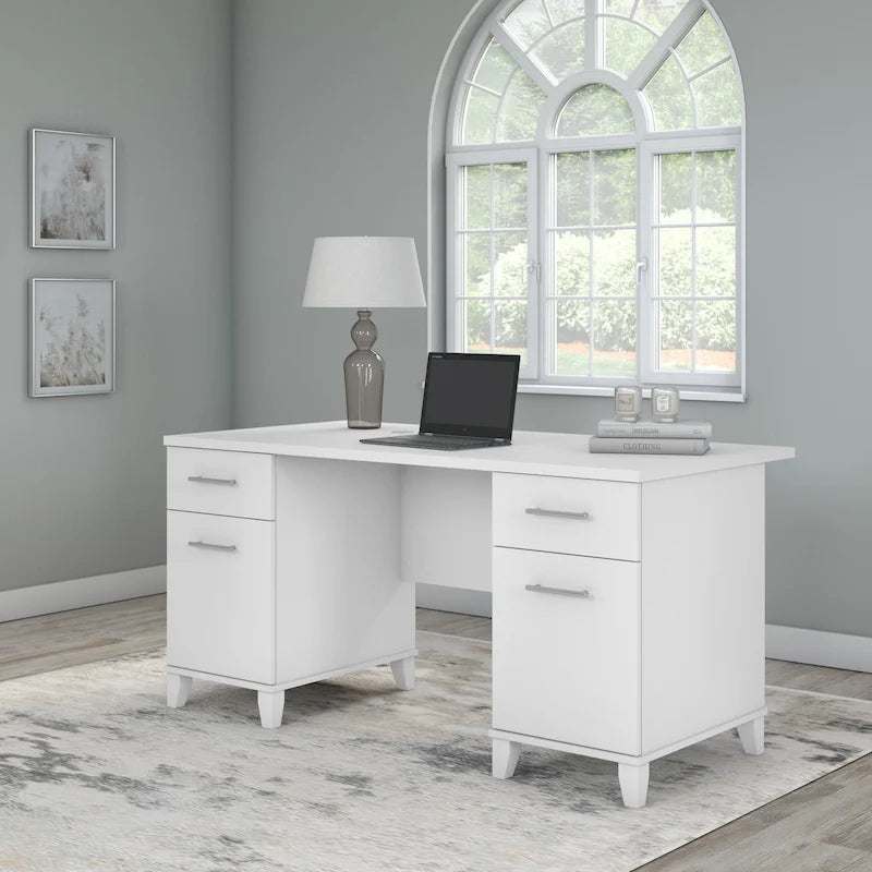 Scrivania da ufficio transitoria da 60W con cassetti – Diversi colori, singola