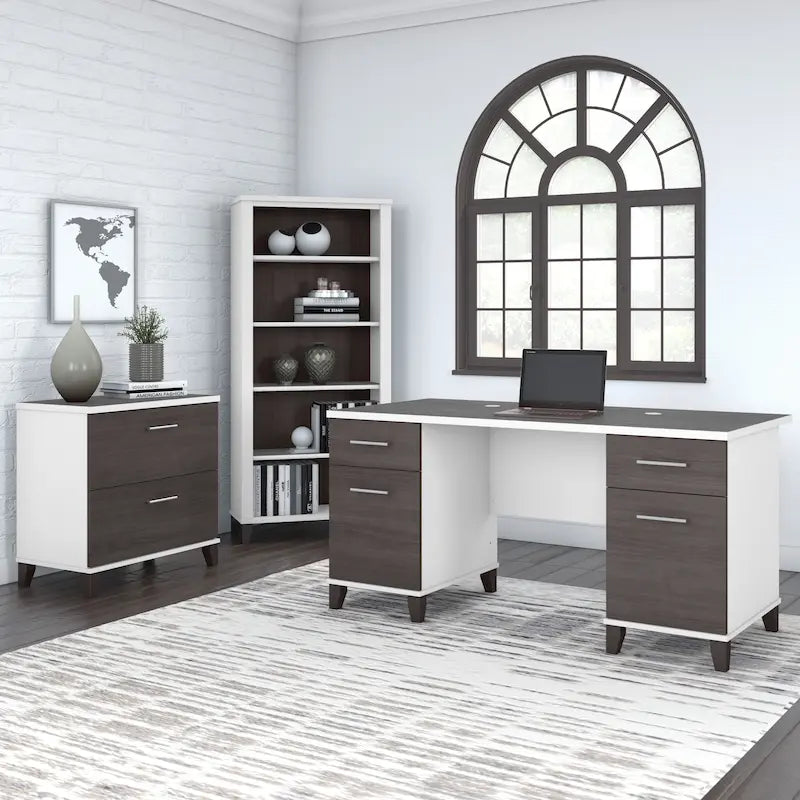 Scrivania da ufficio transitoria da 60W con cassetti – Diversi colori, singola