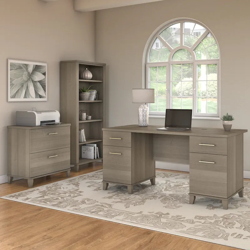 Scrivania da ufficio transitoria da 60W con cassetti – Diversi colori, singola