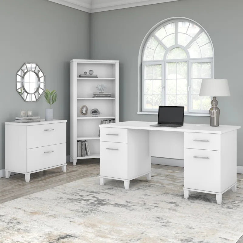 Scrivania da ufficio transitoria da 60W con cassetti – Diversi colori, singola