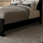 Letto matrimoniale con testiera e pediera – Nero, 2 posti letto
