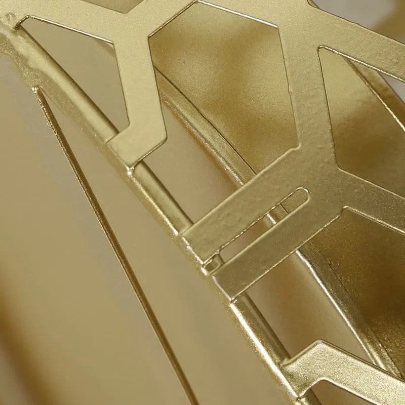Portaombrelli in Metallo con Vaschetta Raccogligocce Rimovibile e Design a Trama Aperta – Oro/Nero, Singolo