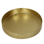 Portaombrelli in Metallo con Vaschetta Raccogligocce Rimovibile e Design a Trama Aperta – Oro/Nero, Singolo