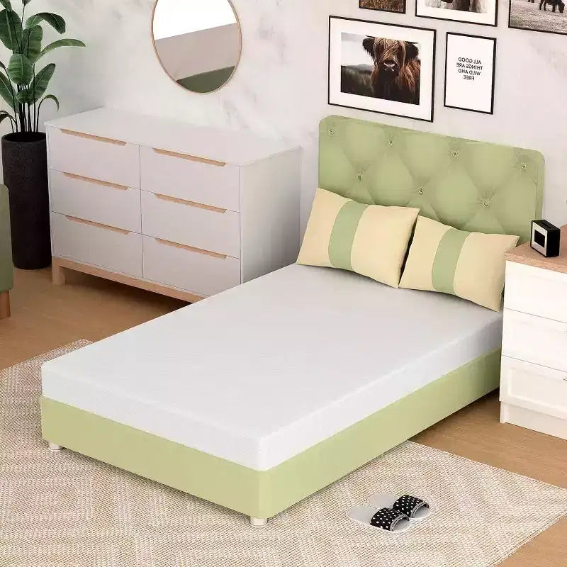FDW Materasso in Memory Foam Gel da 5 Pollici per un Sonno Fresco e Sollievo dalla Pressione/Materasso in Scatola/Sollievo dalla Pressione