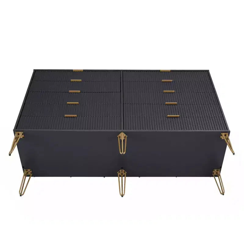 Manhattan Comfort Dumbo Set di 2 Comò Moderni a 5 Cassetti e Comò Doppio a 10 Cassetti