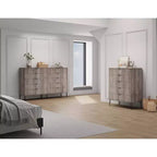Manhattan Comfort Dumbo Set di 2 Comò Moderni a 5 Cassetti e Comò Doppio a 10 Cassetti