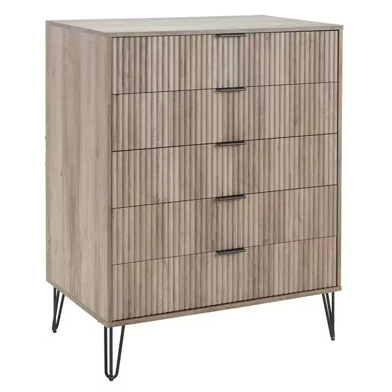 Manhattan Comfort Dumbo Set di 2 Comò Moderni a 5 Cassetti e Comò Doppio a 10 Cassetti