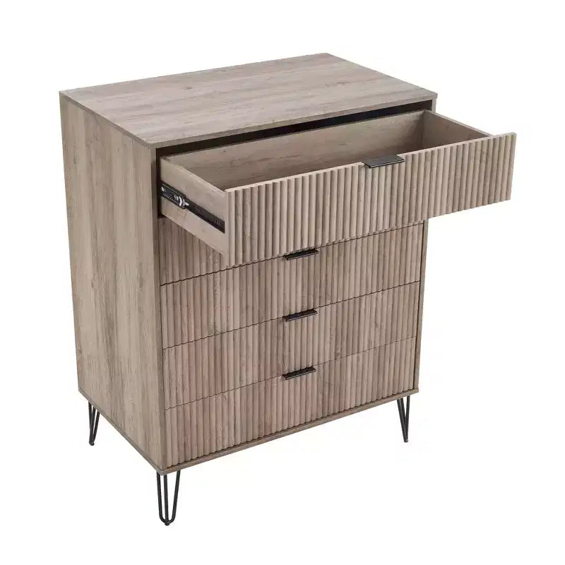 Manhattan Comfort Dumbo Set di 2 Comò Moderni a 5 Cassetti e Comò Doppio a 10 Cassetti