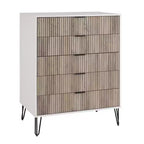 Manhattan Comfort Dumbo Set di 2 Comò Moderni a 5 Cassetti e Comò Doppio a 10 Cassetti
