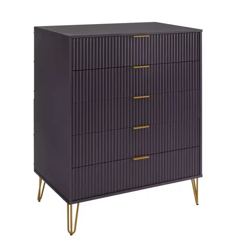 Manhattan Comfort Dumbo Set di 2 Comò Moderni a 5 Cassetti e Comò Doppio a 10 Cassetti