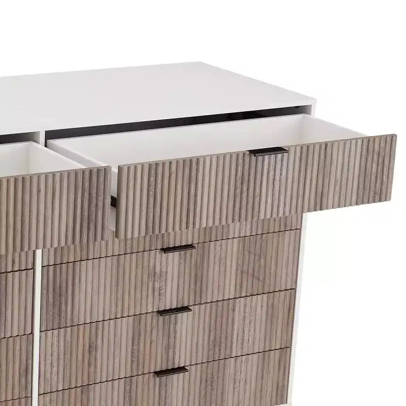 Manhattan Comfort Dumbo Set di 2 Comò Moderni a 5 Cassetti e Comò Doppio a 10 Cassetti