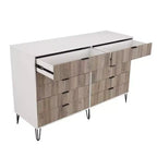 Manhattan Comfort Dumbo Set di 2 Comò Moderni a 5 Cassetti e Comò Doppio a 10 Cassetti