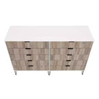 Manhattan Comfort Dumbo Set di 2 Comò Moderni a 5 Cassetti e Comò Doppio a 10 Cassetti