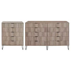 Manhattan Comfort Dumbo Set di 2 Comò Moderni a 5 Cassetti e Comò Doppio a 10 Cassetti