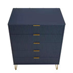 Set comò Manhattan Comfort Dumbo 3 pezzi con 5 cassetti, comò a 3 cassetti e comodino