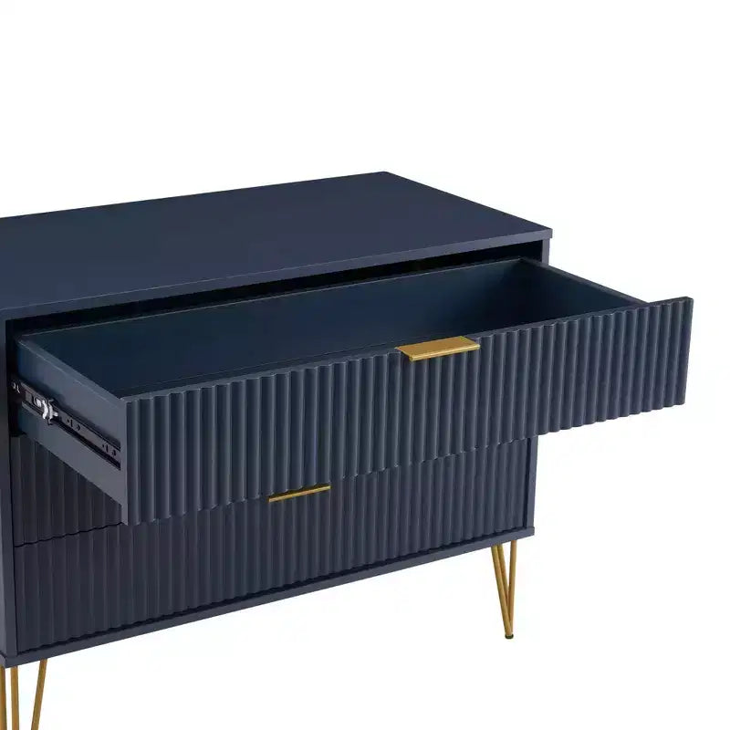Set comò Manhattan Comfort Dumbo 3 pezzi con 5 cassetti, comò a 3 cassetti e comodino